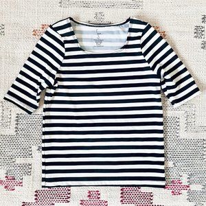 Seea Short-Sleeve Black & White Rashy Tee XS-S